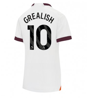 Manchester City Jack Grealish #10 Replica Away Stadium Shirt for Women 2023-24 Short Sleeve